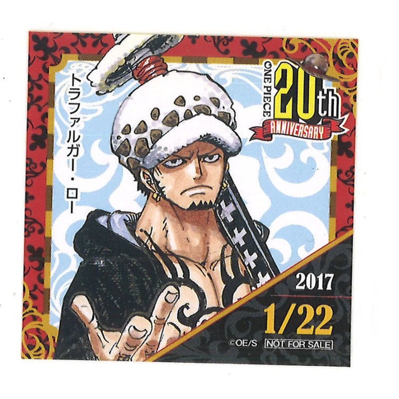 ONE PIECE 麦わらストア 連載20周年記念 2017年 365日ステッカー
