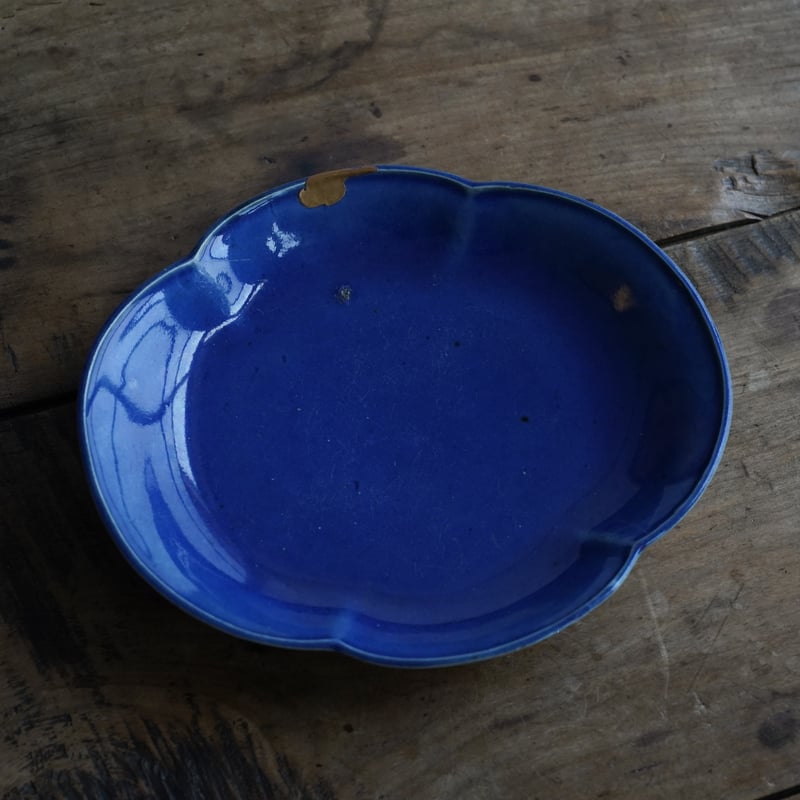 古伊万里瑠璃釉皿 / 江戸時代後期 | tsuchika