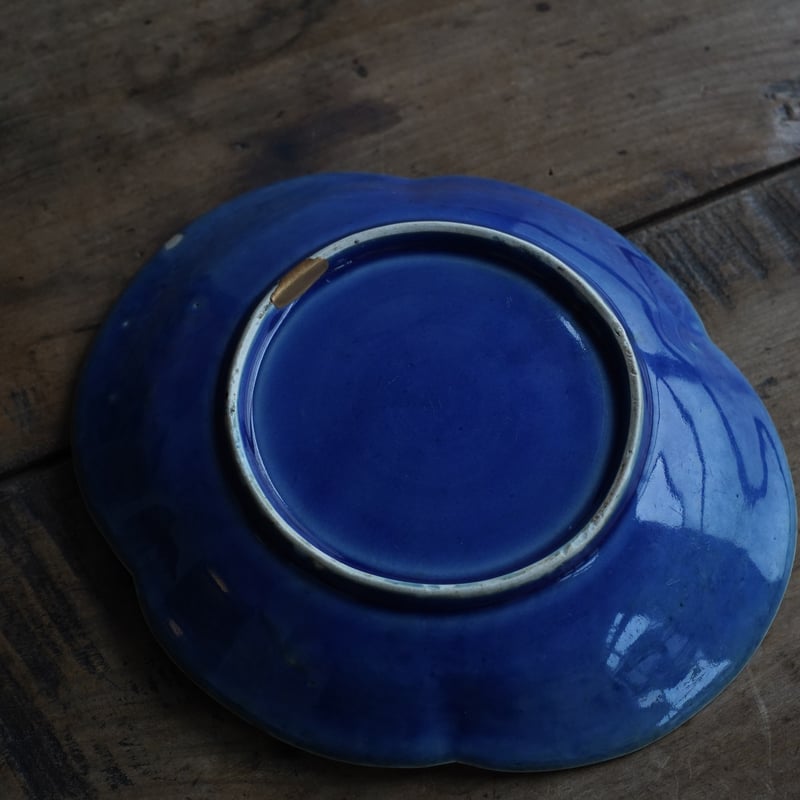 古伊万里瑠璃釉皿 / 江戸時代後期 | tsuchika