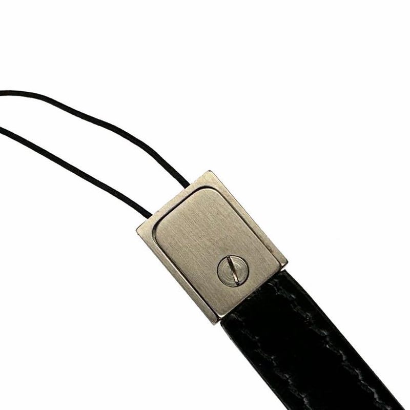 サルヴァトーレフェラガモ スマホ ストラップ レザー 金具シルバー