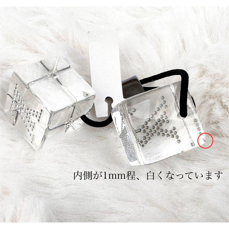 Louis Vuitton ルイヴィトン アクセサリー ヘアキューブ クリア×黒