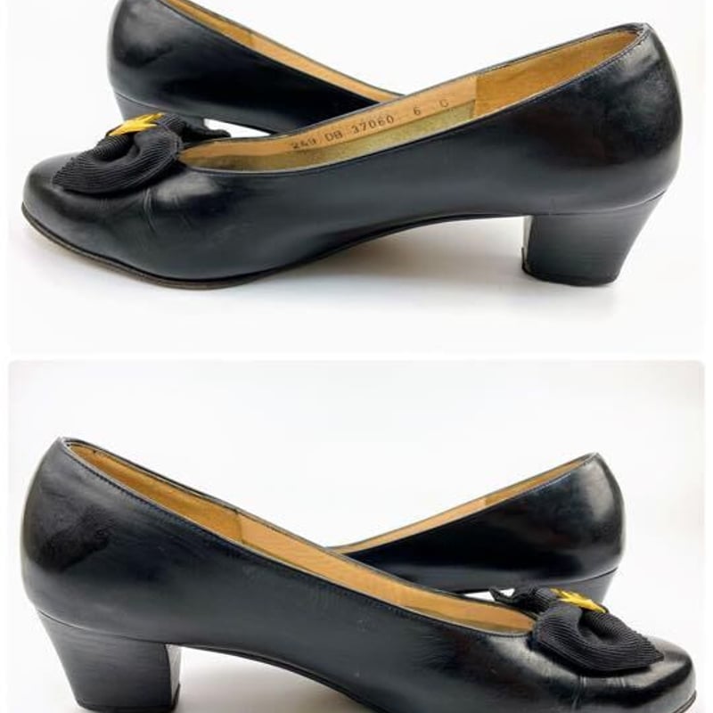 フェラガモ パンプス ヴァラ ブラック 6C 約23.5cm ヒール4.5cm | Baby