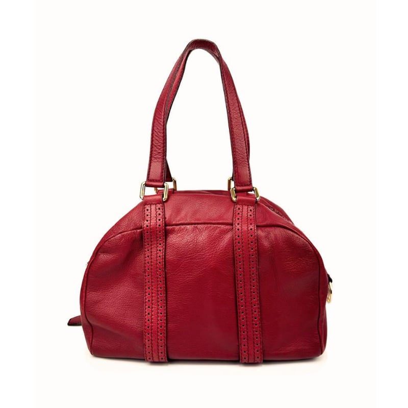 セリーヌ CELINE ミニボストン 肩がけ トートバッグ レザー レッド 赤