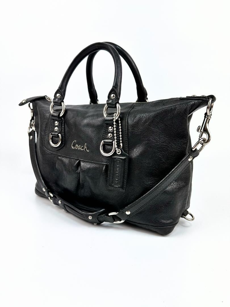 コーチ 2wayショルダー ブラック アシュレイ レザー サッチェル 15445