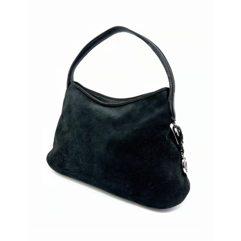 ジョルジオアルマーニ GIORGIO ARMANI ブラック スエード レザー黒