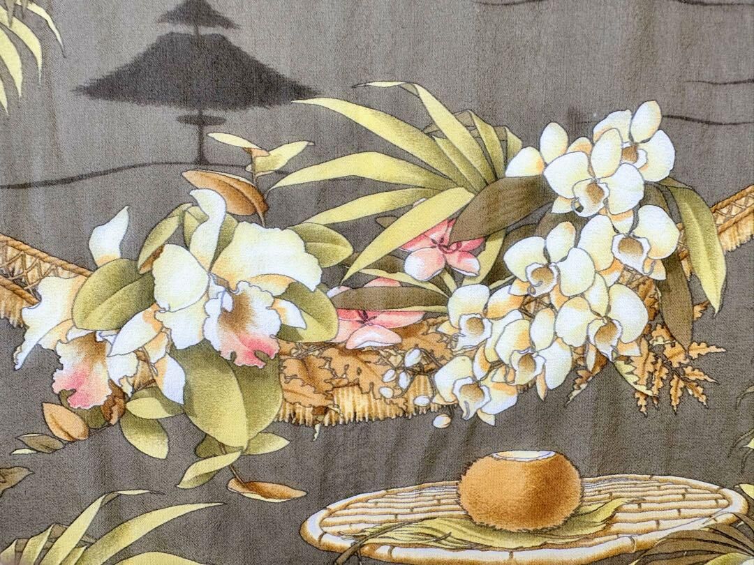 フェラガモ レオパード 大判スカーフ マルチカラー シルク 首飾り