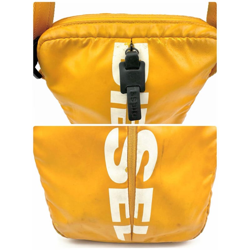 ディーゼル ウエストポーチ DIESEL ショルダーバッグ イエロー 黄色 白