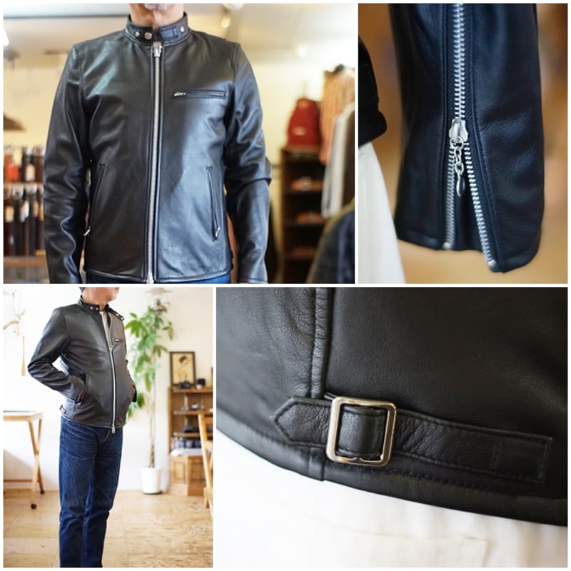 レトログレード RETRO GRADE シングルライダースジャケット ラムレザー