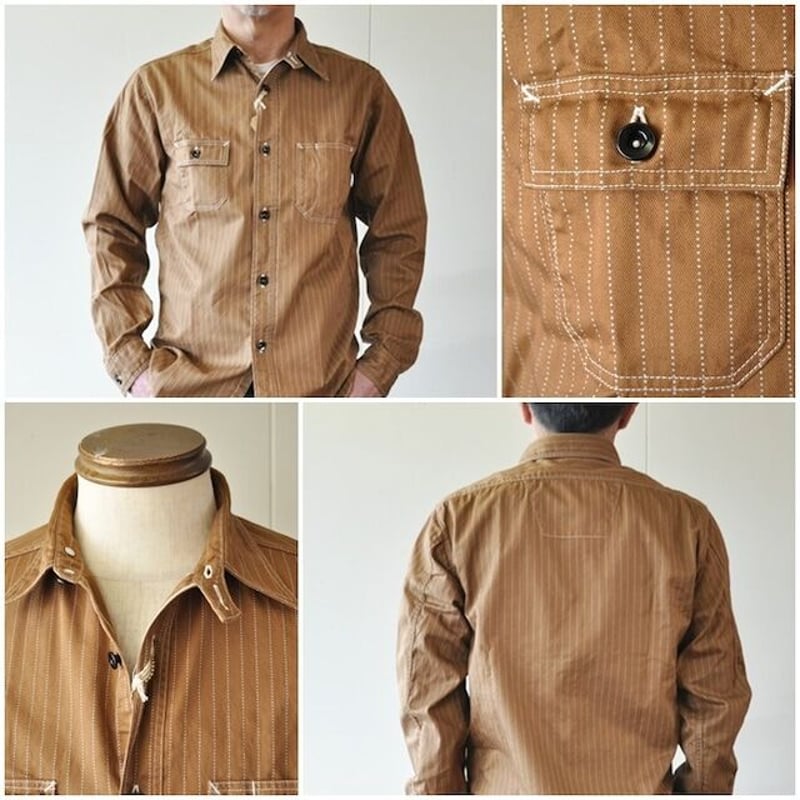 SUGARCANE シュガーケーン ウォバッシュワークシャツ 28516 メンズ