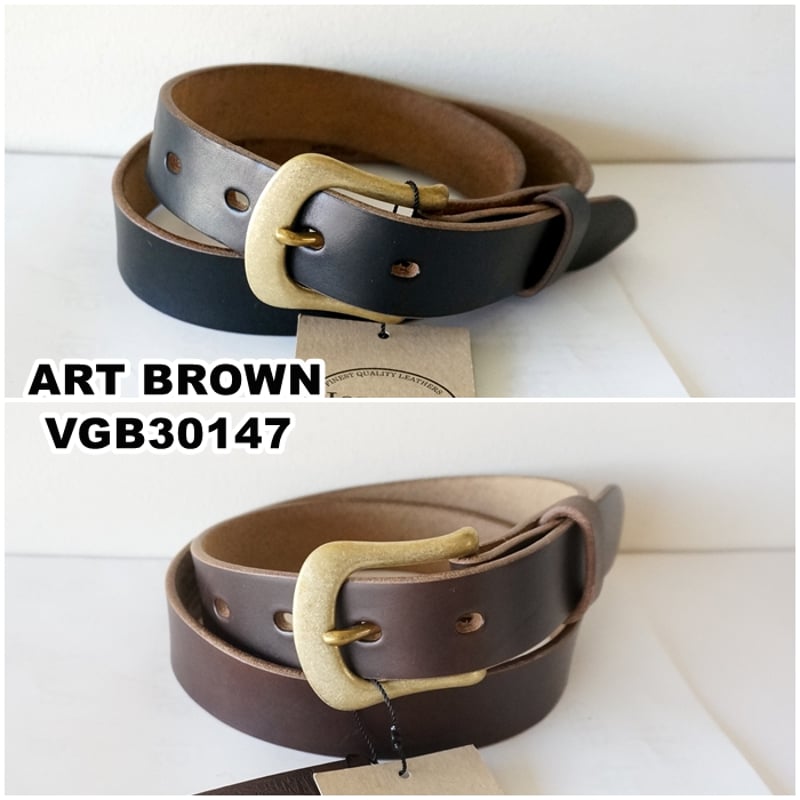 ARTBROWN(アートブラウン)メンズ レザーベルト 30147 本革 クロム