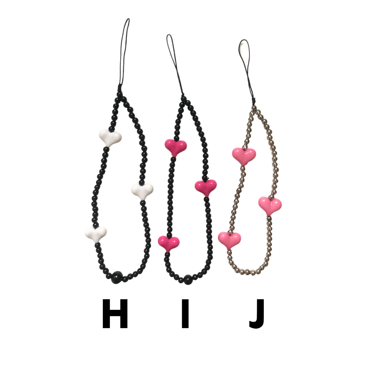 ハートビーズストラップ 【KY23】 | POPPiN! ROOM 推し活雑貨・梱包