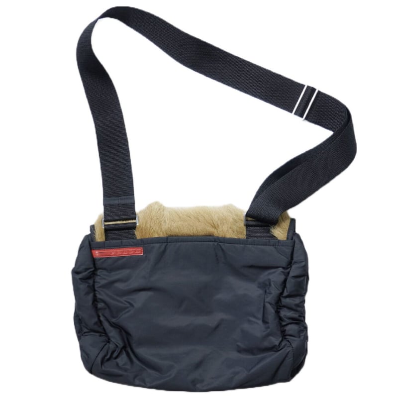 Early 00s【PRADA SPORT】Kid fur docking nylon sho