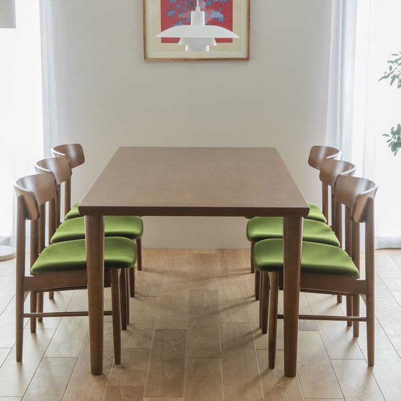 カリモク60 ダイニングテーブル1800 ウォールナット色(トップ：オーク