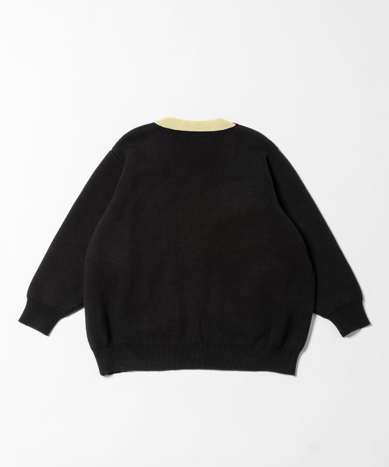 Big knit cardigan / colorful | Tostalgic Clothing