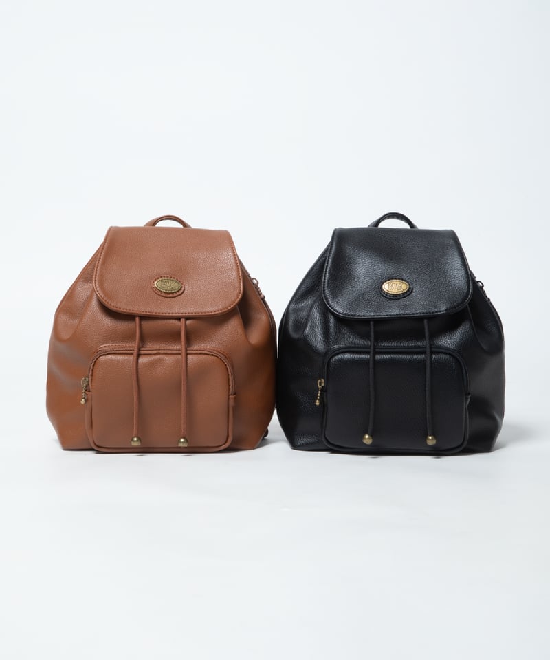 Mini leather back pack / black | Tostalgic Clot