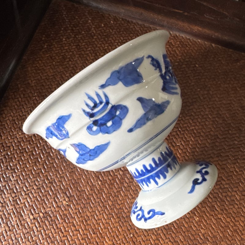 古伊万里 染付牡丹蝶山水鳳凰文 盃洗 | Kaikaroman ONLINE STORE