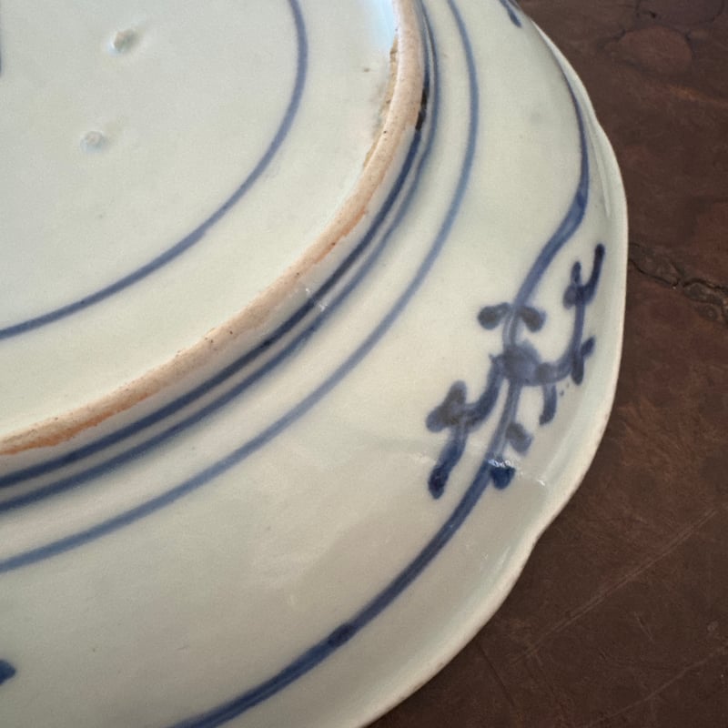 古伊万里 染付蛸唐草文 輪花七寸皿 太蛸！ 1枚 | Kaikaroman ONLINE STORE