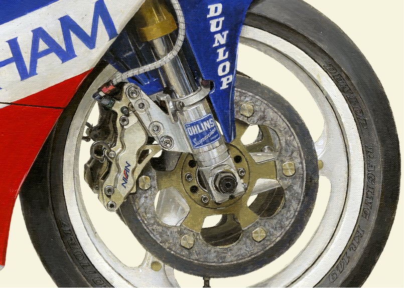 A2/B2規格サイズ愛蔵版プリント 1993 KAWASAKI ZXR-7 Ito Ham