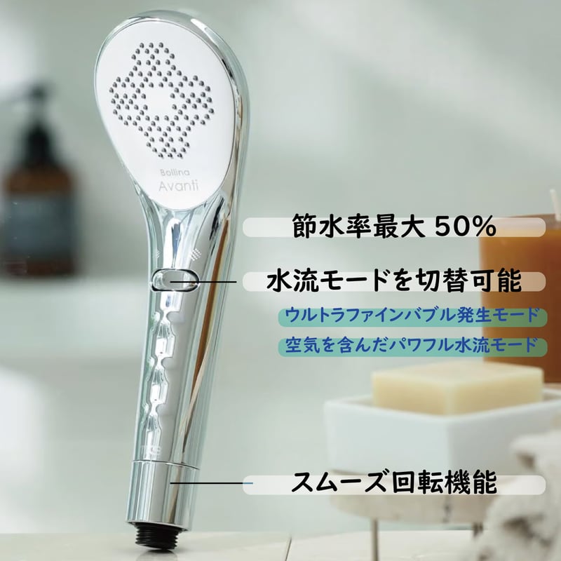 限定ホルダー付】ボリーナアヴァンティ シャワーヘッド ウルトラ