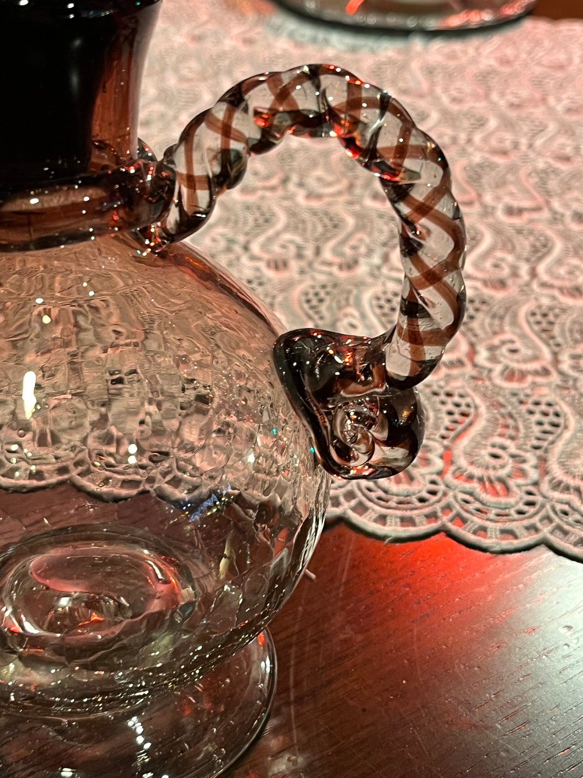 炎の芸術！！琉球ガラスの水差し | アンティーク家具と喫茶キャバレー