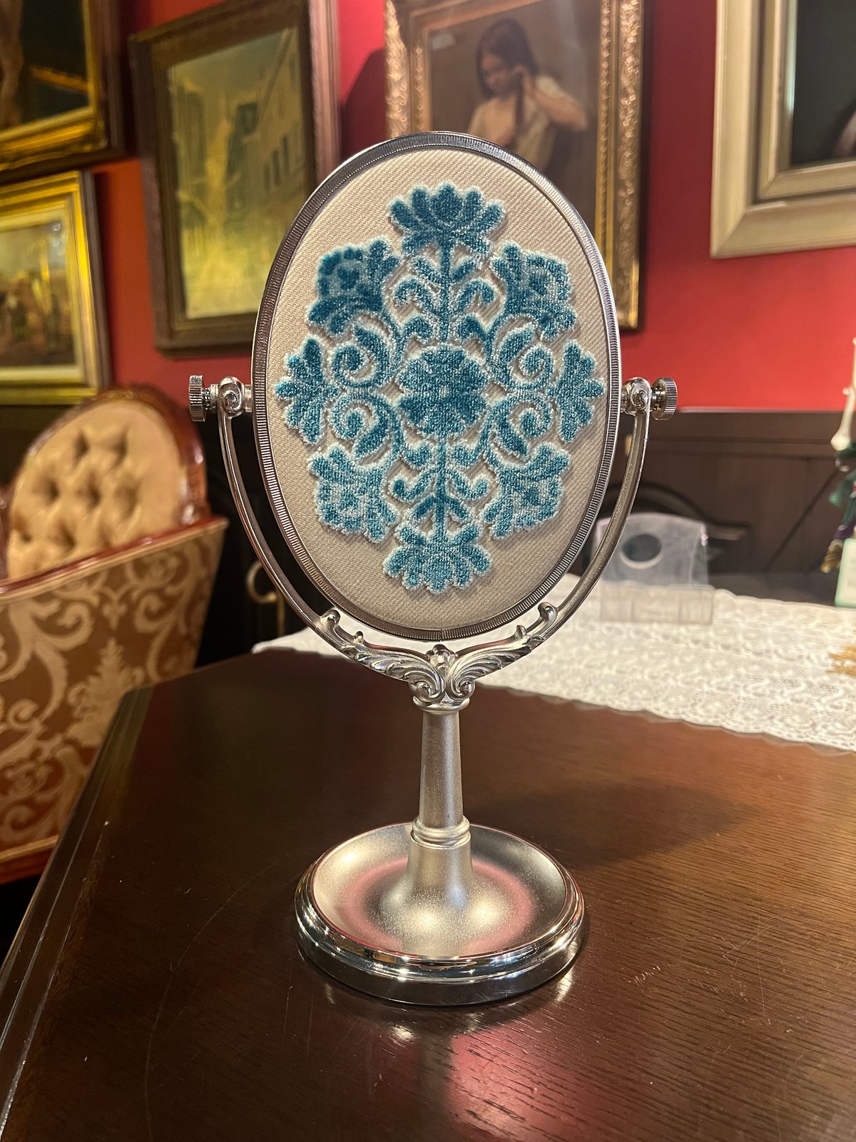 資生堂 SHISEIDO 花椿会ノベルティ スタンドミラー | アンティーク家具