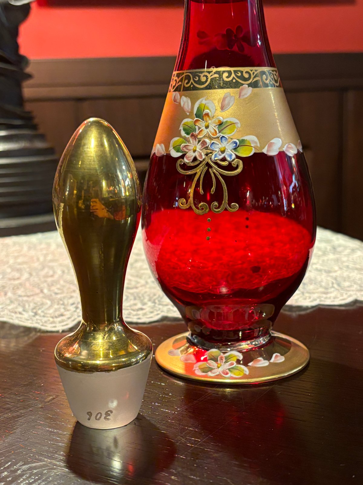 ベネチアグラス デキャンタ | アンティーク家具と喫茶キャバレーの