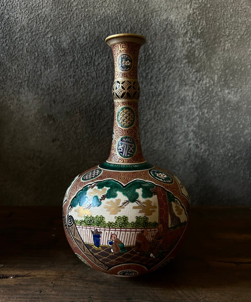 九谷焼/庄三/花瓶/骨董/アンティーク | 骨董・アンティークの