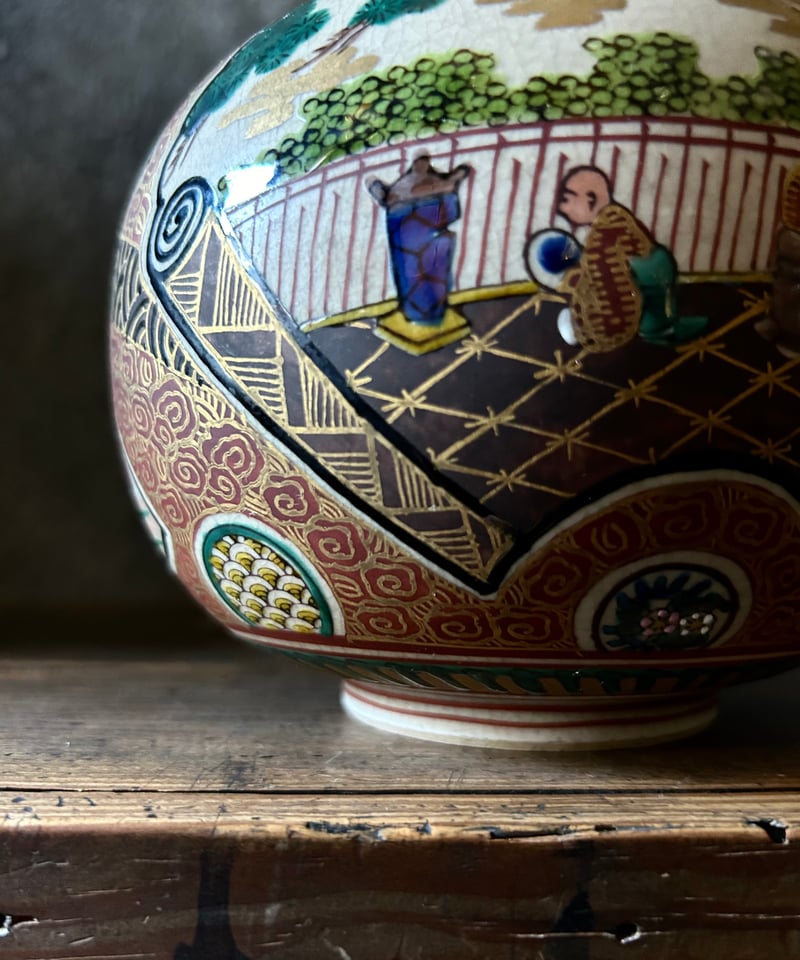 九谷焼/庄三/花瓶/骨董/アンティーク | 骨董・アンティークの