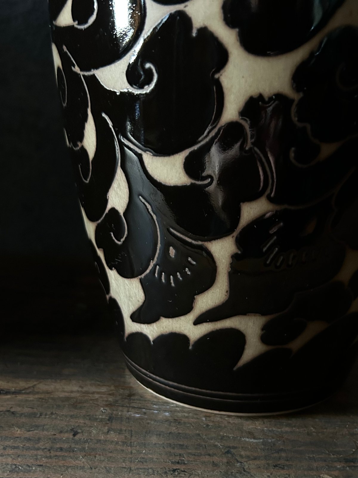 砥部焼の花器/竹山窯/飾り壺/花瓶/インテリア | 骨董・アンティークの