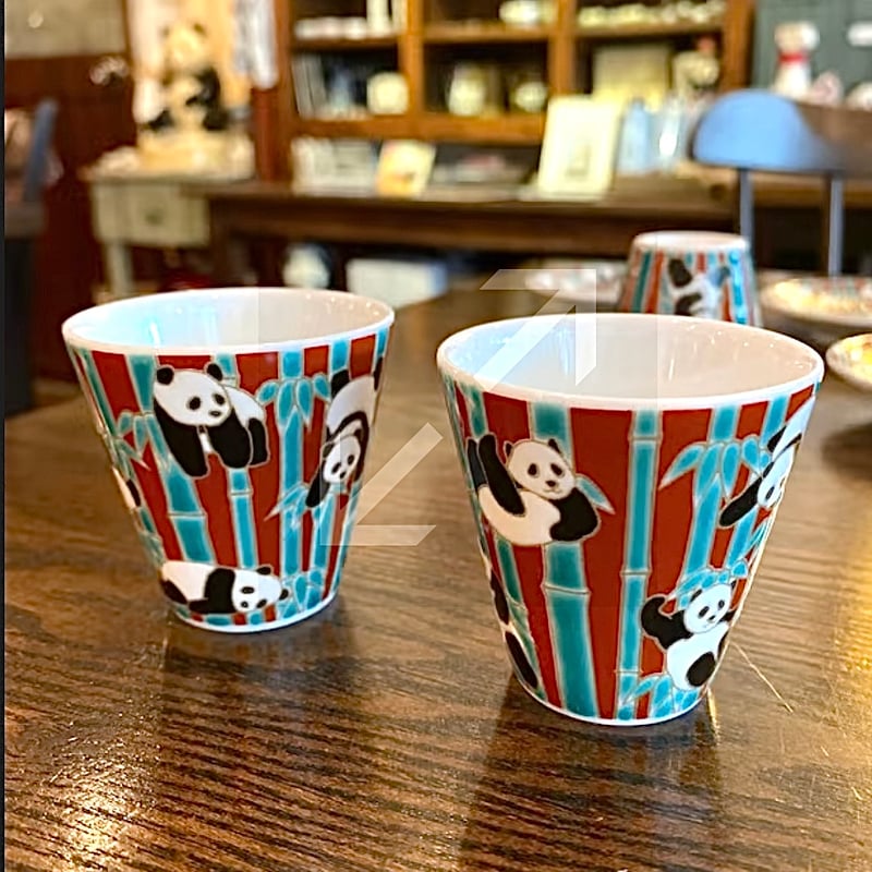 石川県 九谷焼 青郊窯】おちょこ | ぱんだ珈琲店 通販部