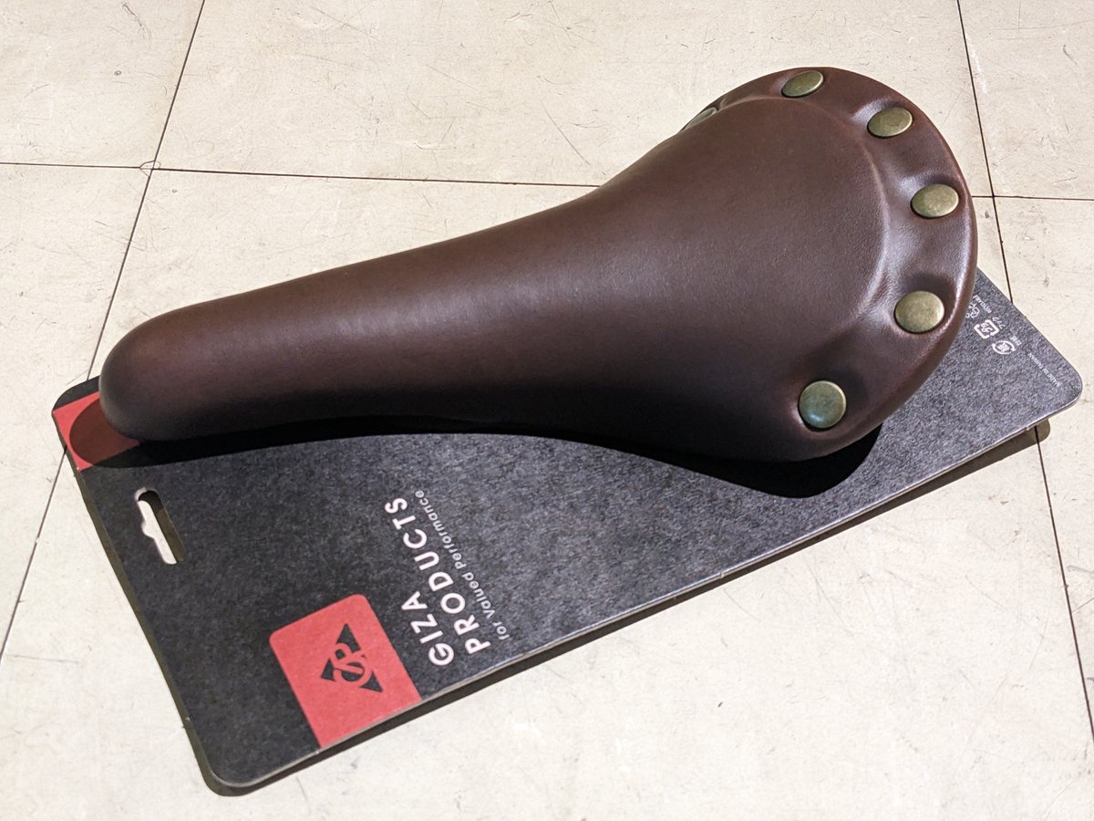 新品】GIZA PRODUCTS VL-1221 Saddle サドル ブラウン 鋲打 |