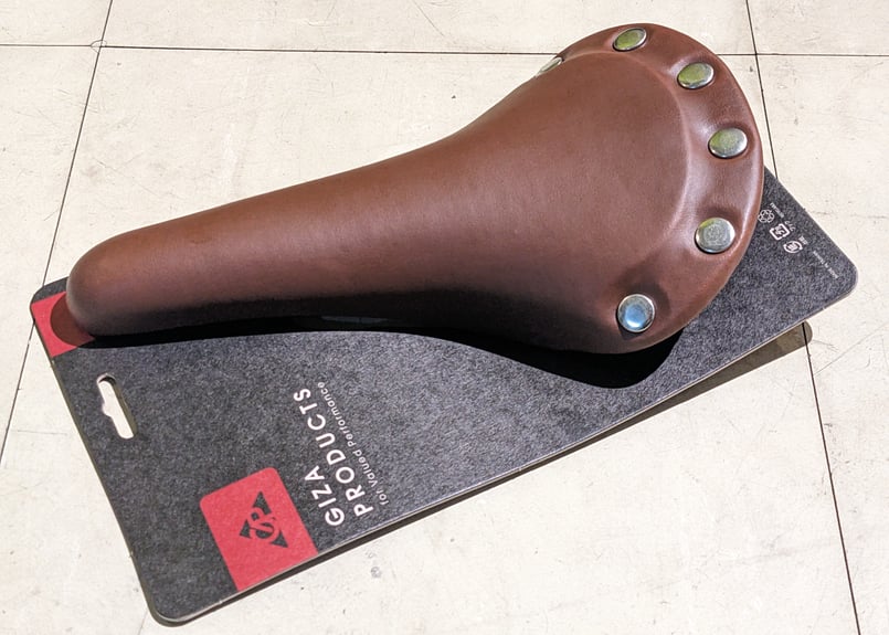 新品】GIZA PRODUCTS VL-1221 Saddle サドル ライトブラウン 鋲打