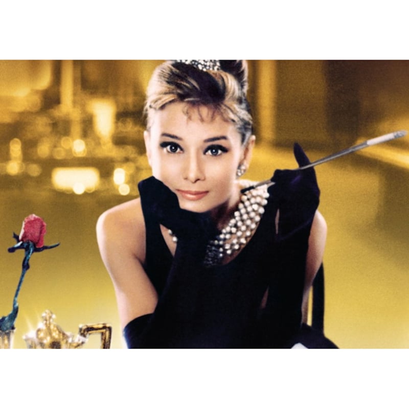 ☆オードリーヘップバーンのスタンプ風シール4種コンプリート