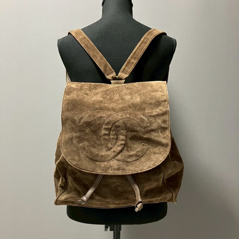 CHANEL (シャネル) ヴィンテージ スエード ココマーク リュックサック