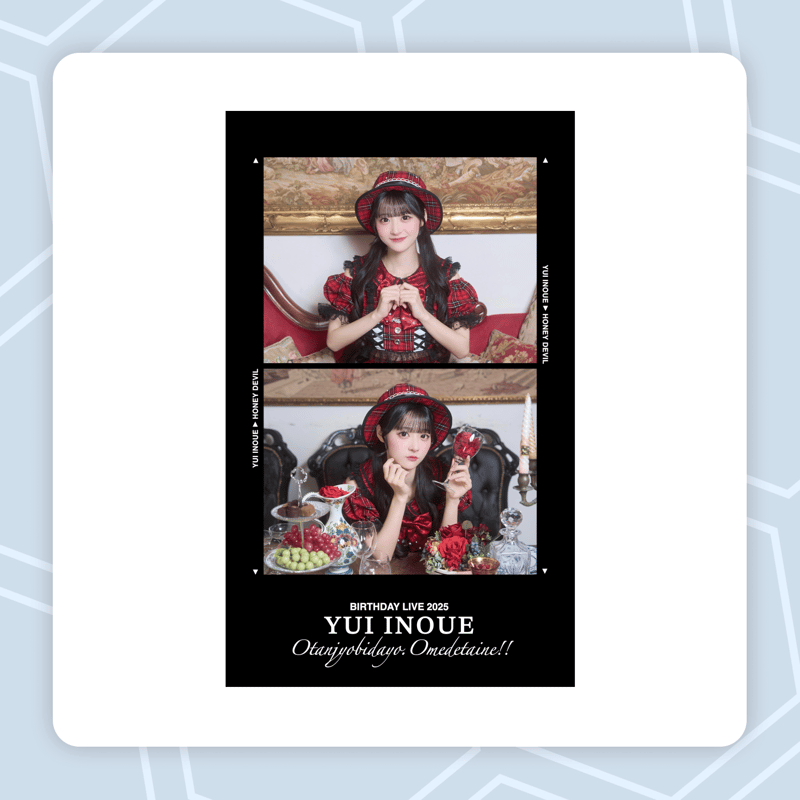 井上唯プリクラ風ステッカー | Honey Devil オンラインストア