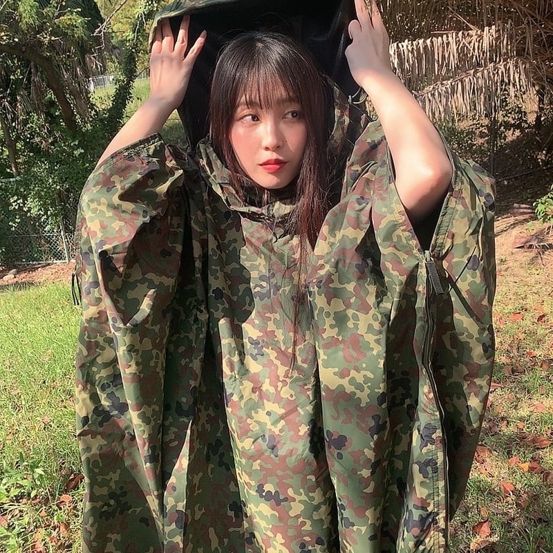 迷彩ポンチョ】プロモンテ スーパー遮光 インスポーツ 陸上自衛隊 防水