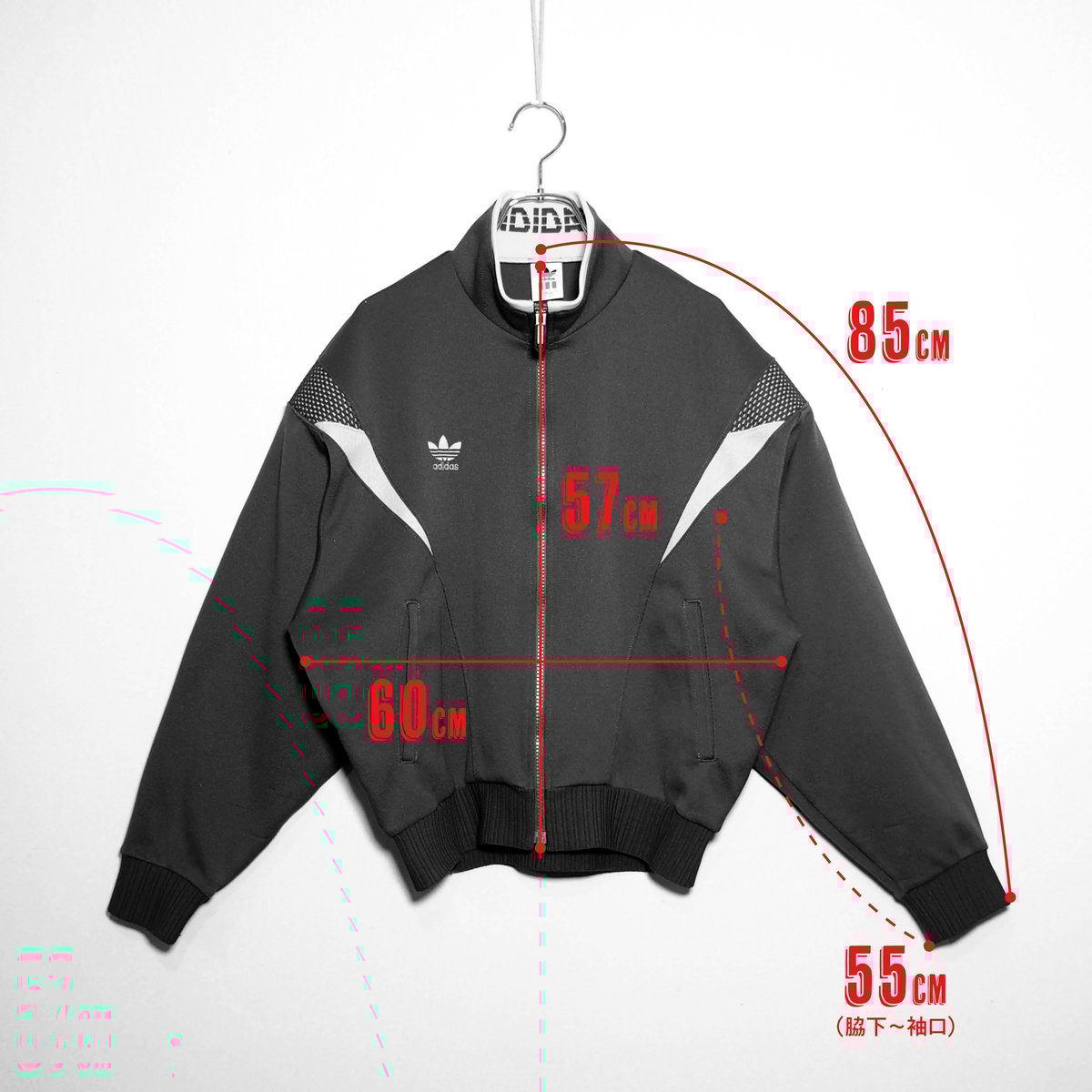 USED【 adidas 】90sトラックジャケット（デサント製）／LADIES：M〜L