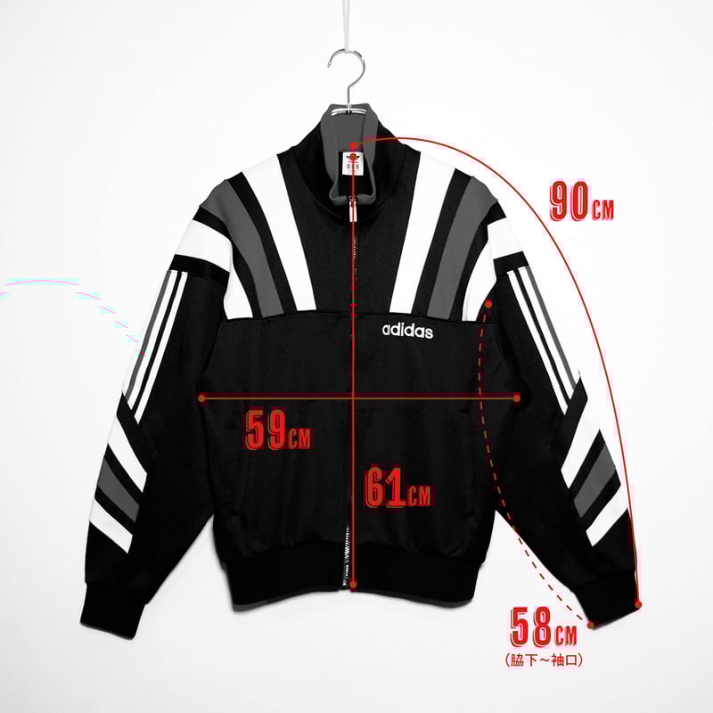 USED【 adidas 】90sトラックジャケット（デサント製）／MENS：M〜L