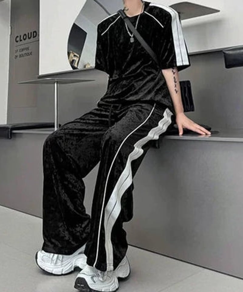 サマースタイル ベロアセットアップ | ness.