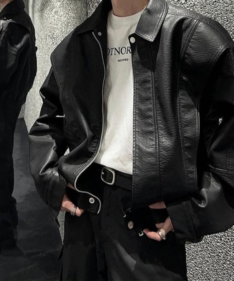 オーバーサイズ レザージャケット | ness.