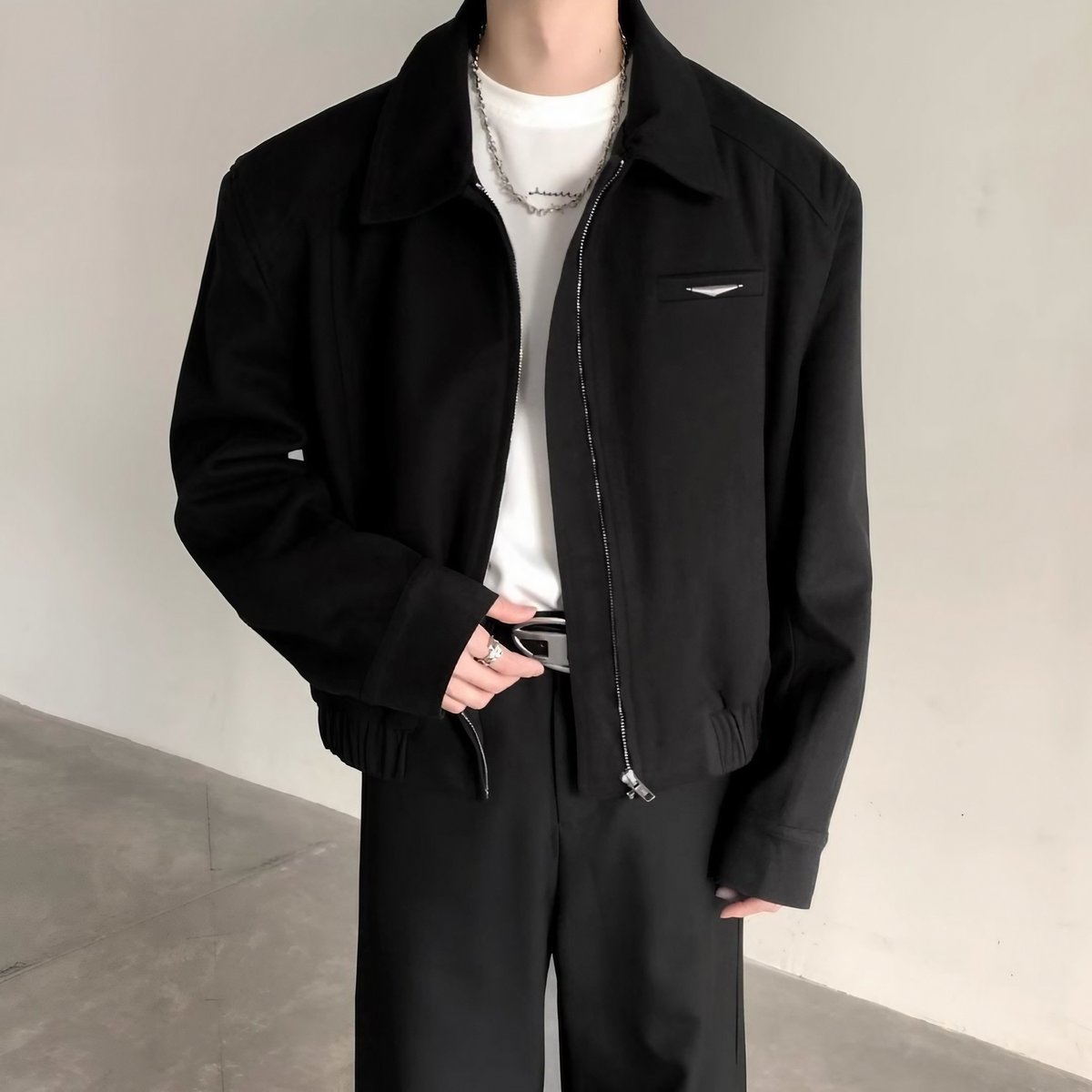 ショート丈 スイングトップジャケット / 2color | ness.