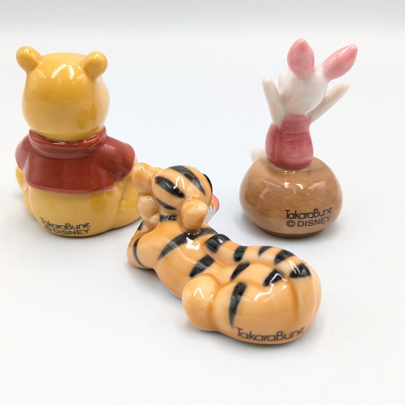 千趣会 ベルメゾン くまのプーさん 陶器製 置物 ミニチュア フィギュア