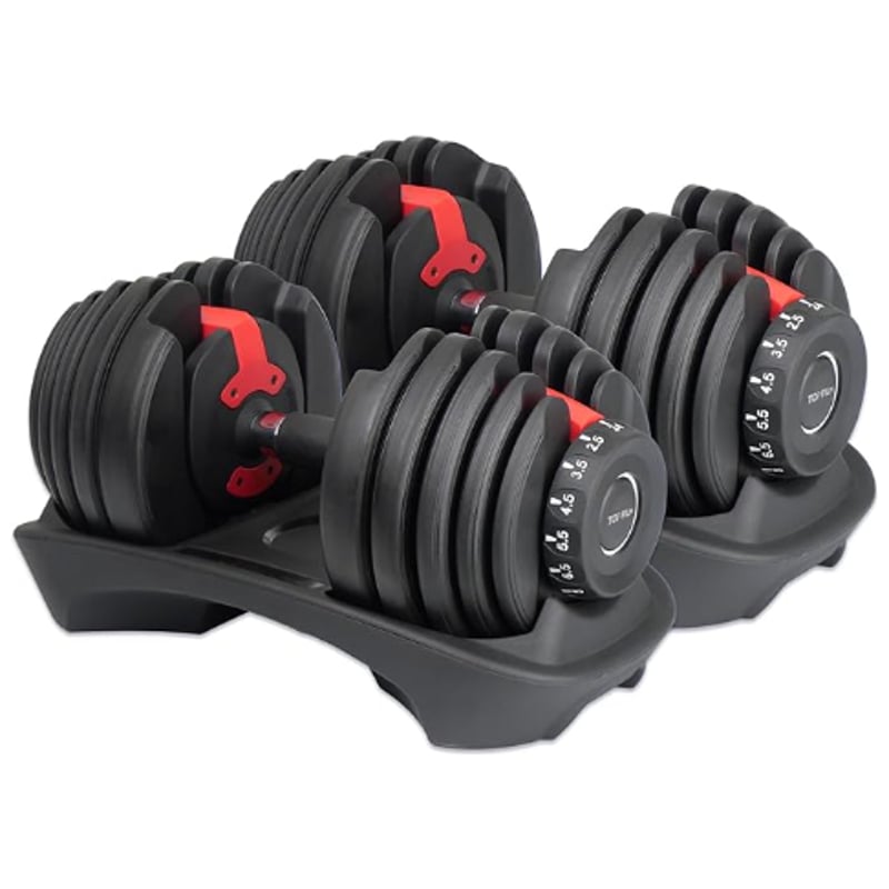 TOP FILM ダンベル 可変式 24kg×2個 15段階調整 | トライレント