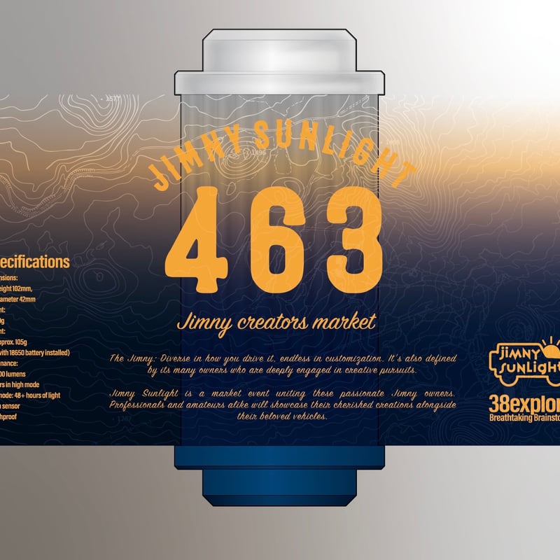 販売終了】38exploreコラボ jimnysunlight 38灯 | 463SHOP