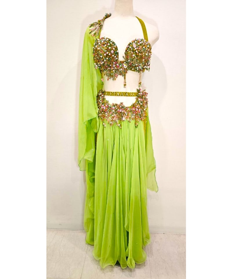 オリエンタル衣装（ライトグリーン） | ShaznaBelly