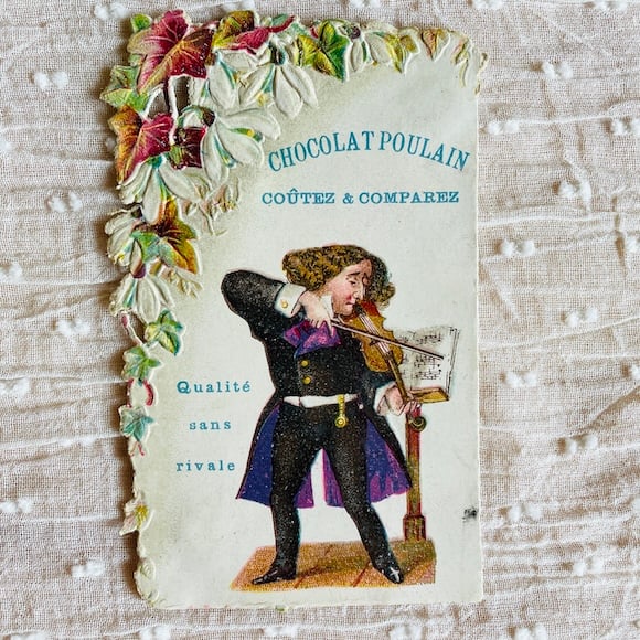 フランスアンティーク クロモス クロモカード CHOCOLAT POULAIN [ch042]