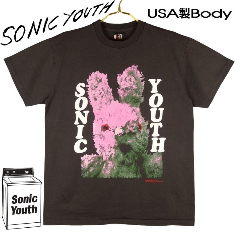 SONIC YOUTH ソニックユース Tシャツ USA製 チャコール Lサイズ sonic