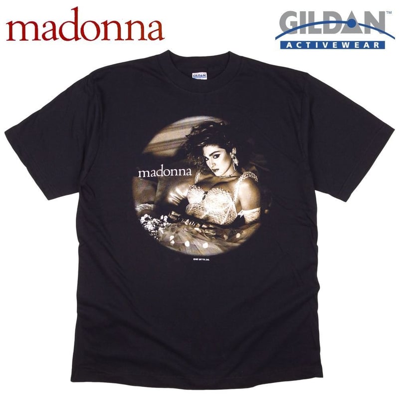 MADONNA マドンナ Tシャツ GILDAN製 ブラック Lサイズ バンドT the vi