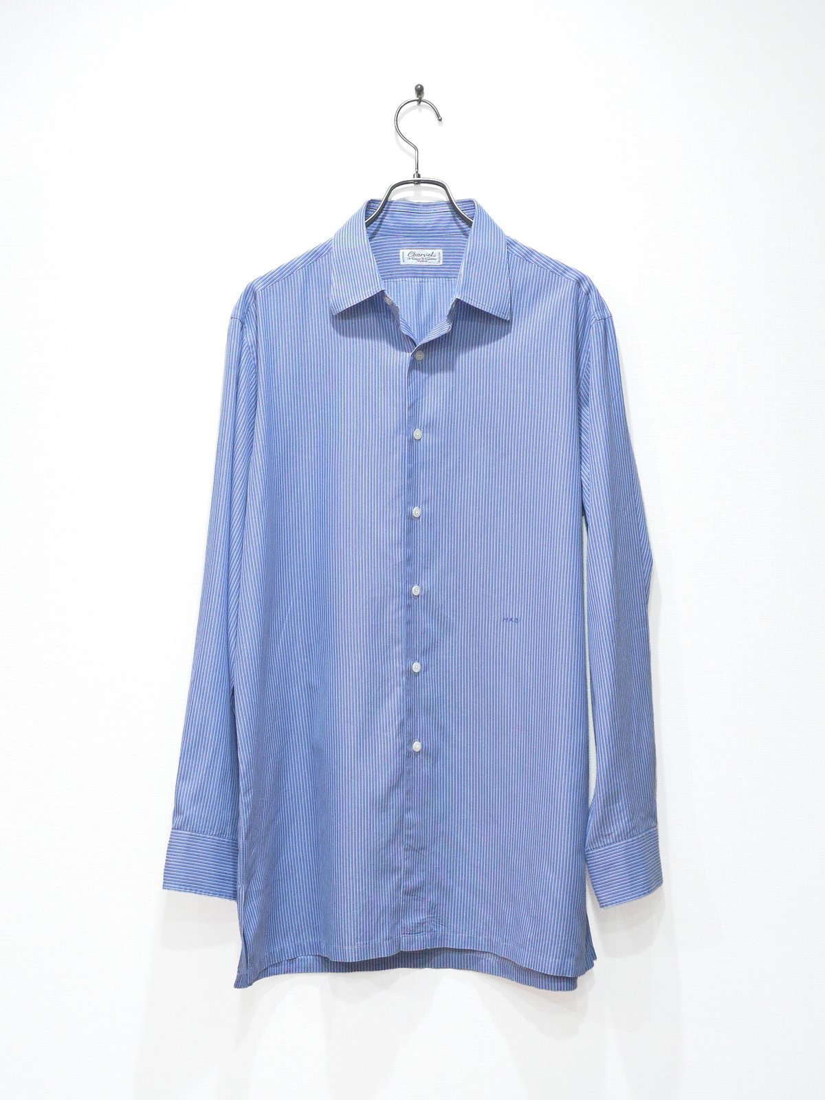 Charvet｜ Striped Cotton Shirts｜ Blue × White |