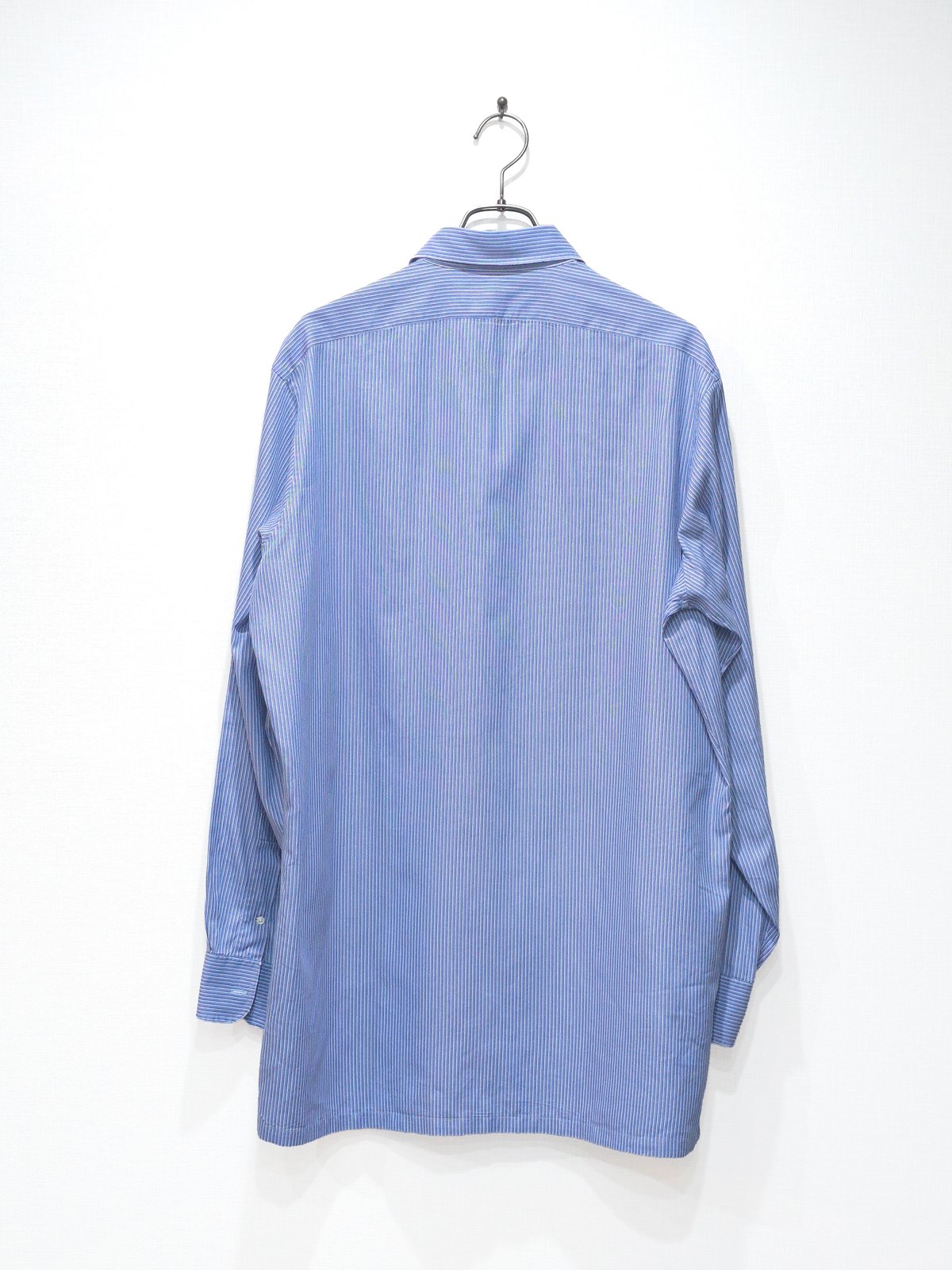 Charvet｜ Striped Cotton Shirts｜ Blue × White |